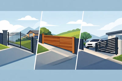 Sloped Driveway Gates London